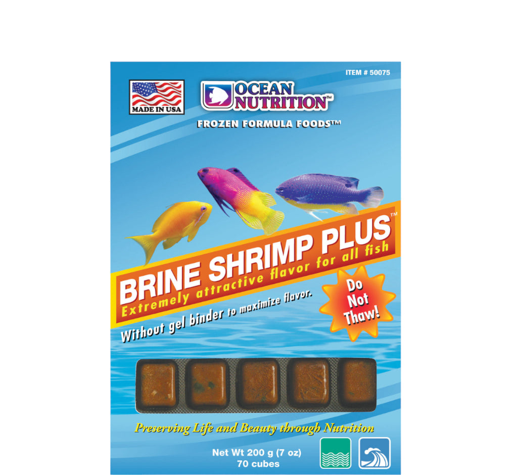 Brine Shrimp Plus (7oz) - Nutritious Fish Food for Healthy Aquariums"